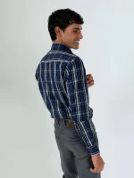 Black_BlueCheckeredShirtBrumanoPakistan5